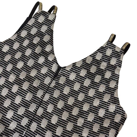 Egg By Susan Lazar Party Dress Metallic Gold Black Fit & Flare 2 Years bv - Picture 6 of 8